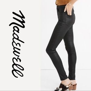 Madewell Coated Black Pants, Size 30